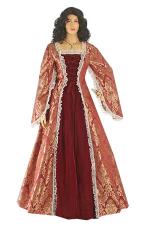 Ladies Medieval Renaissance Costume And Headdress Size 16 - 18 Image